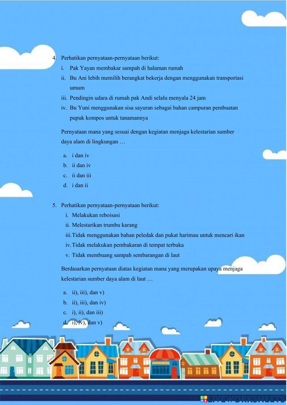 Upaya Pelestarian Sumber Daya Alam