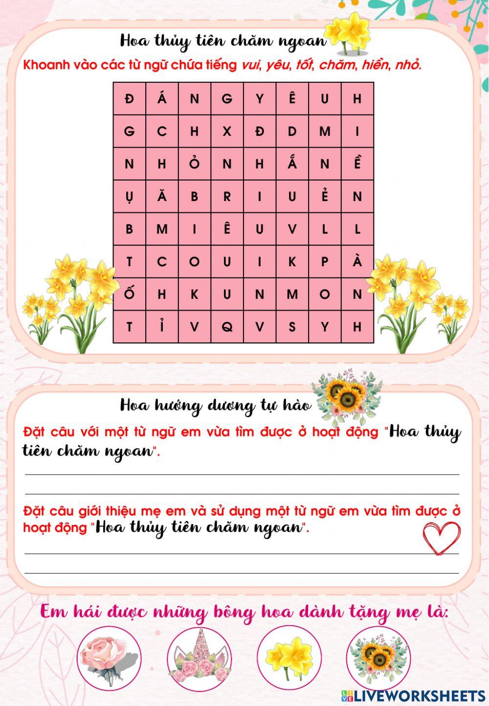 Lớp 2 - Ôn tập tiếng Việt tuần 4