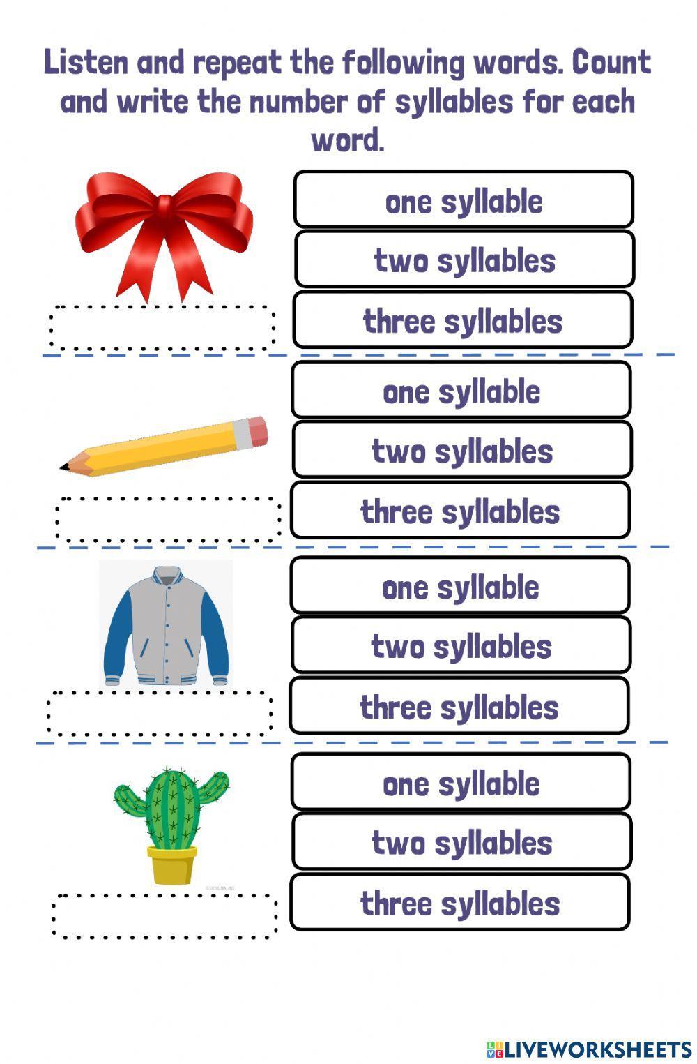 Two Syllable Words