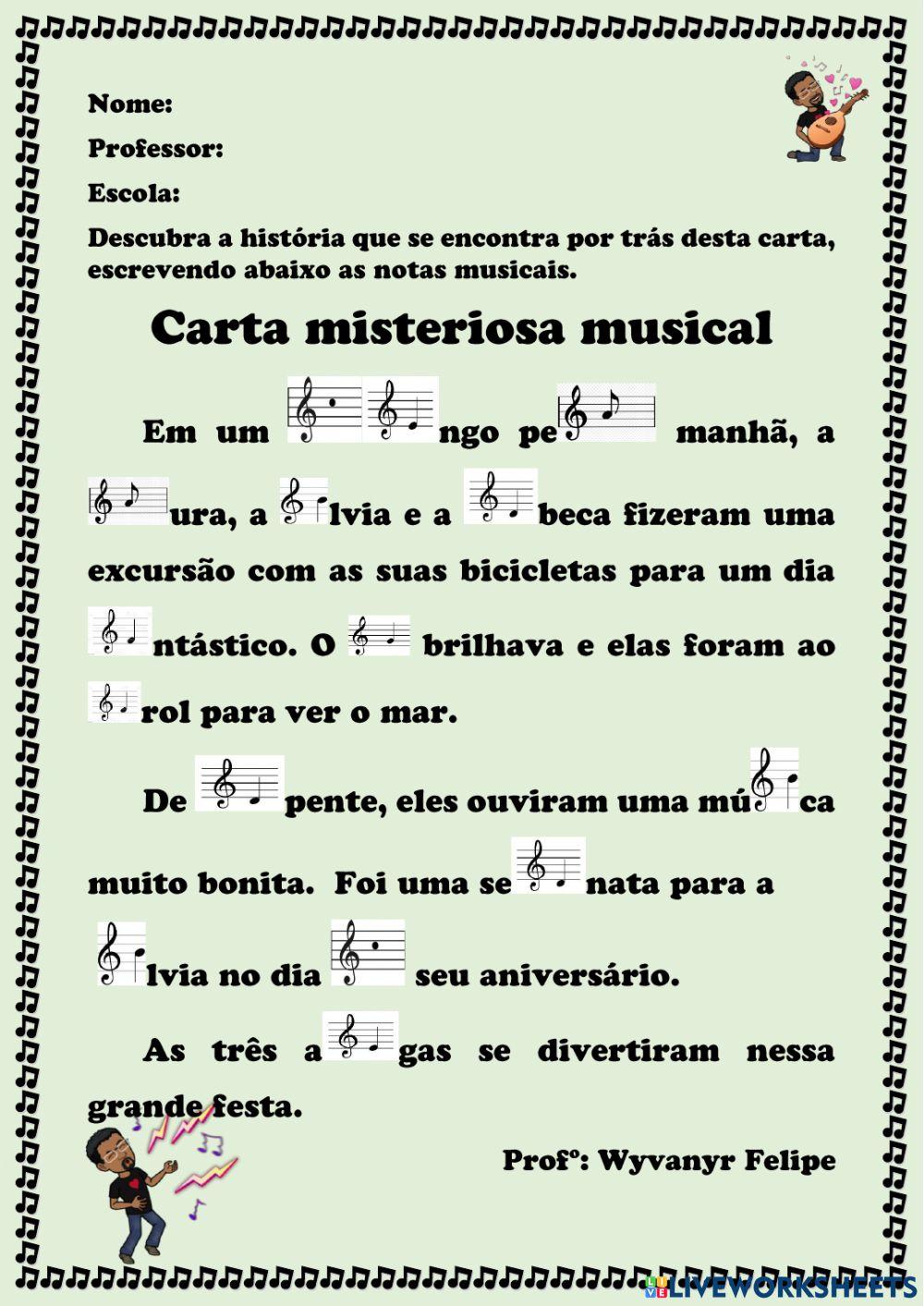 A carta misteriosa