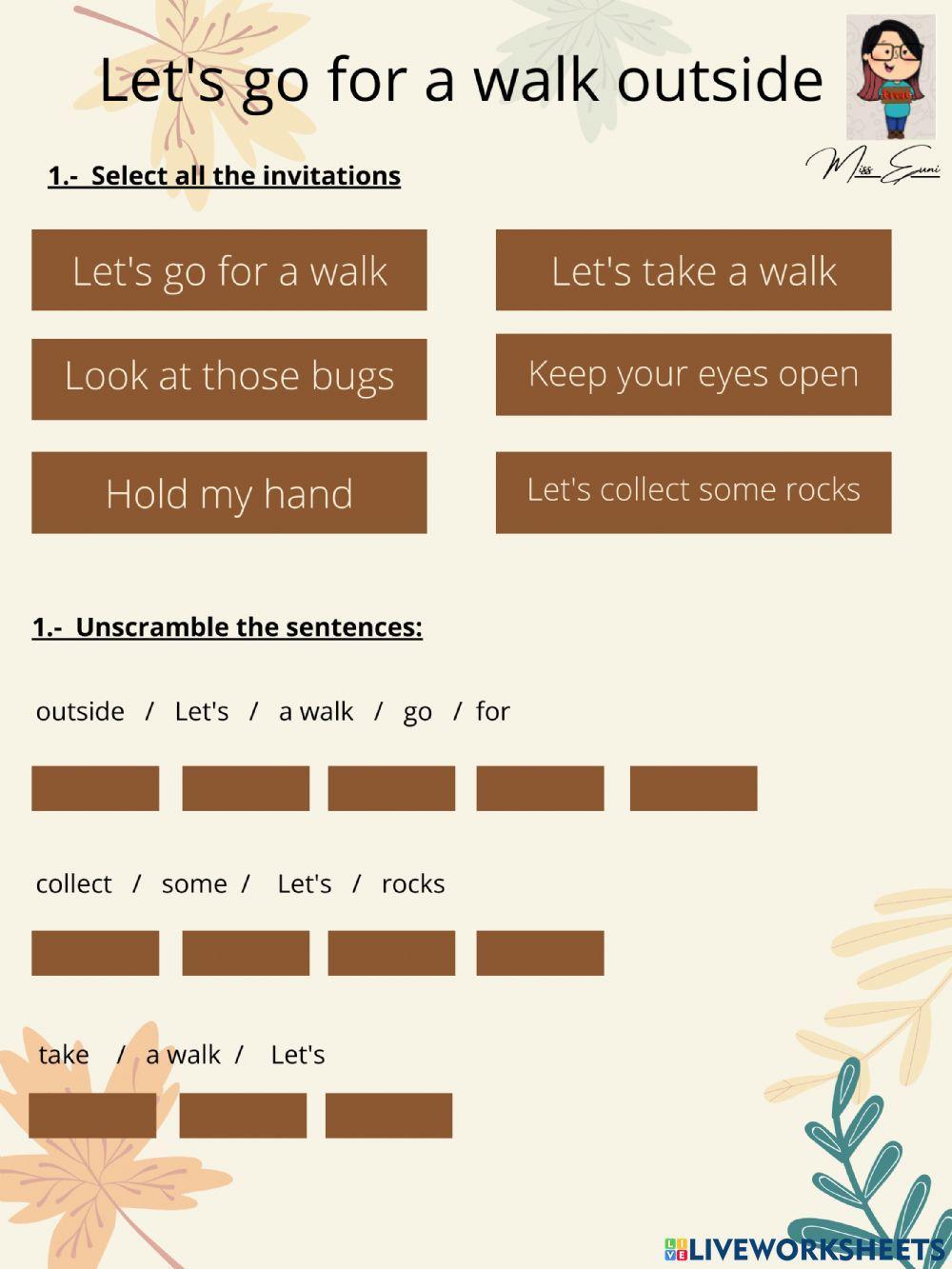 Let's go for a walk outside 2