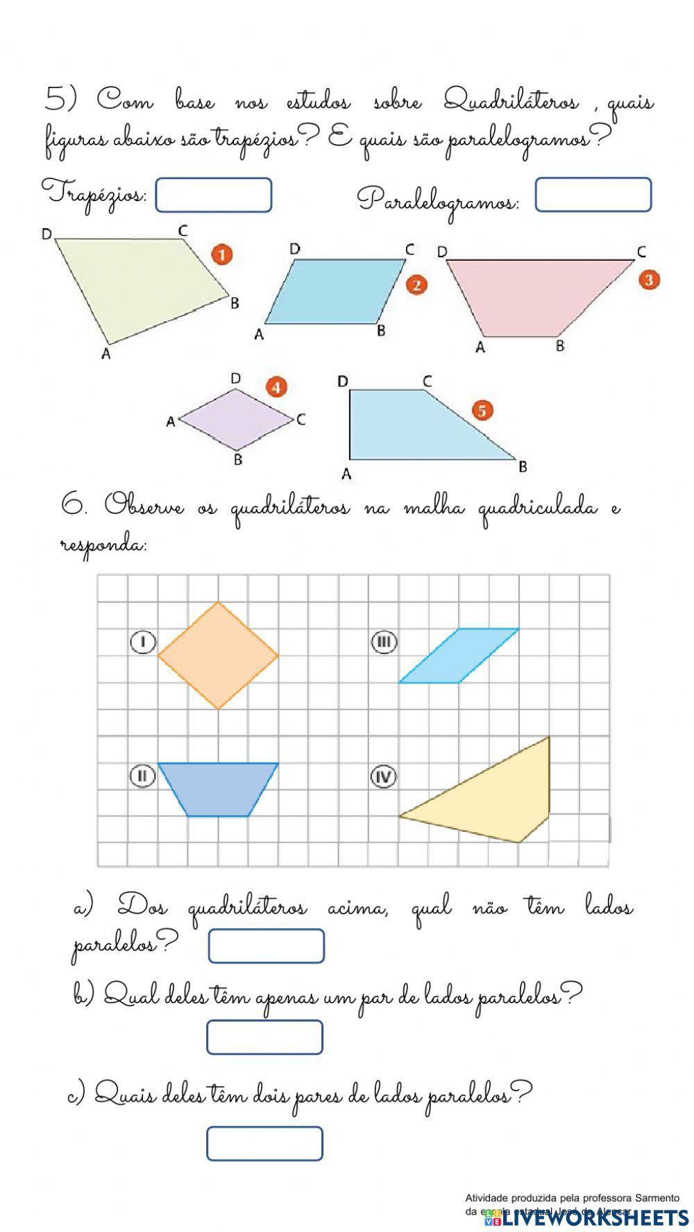 Triângulos e Quadriláteros