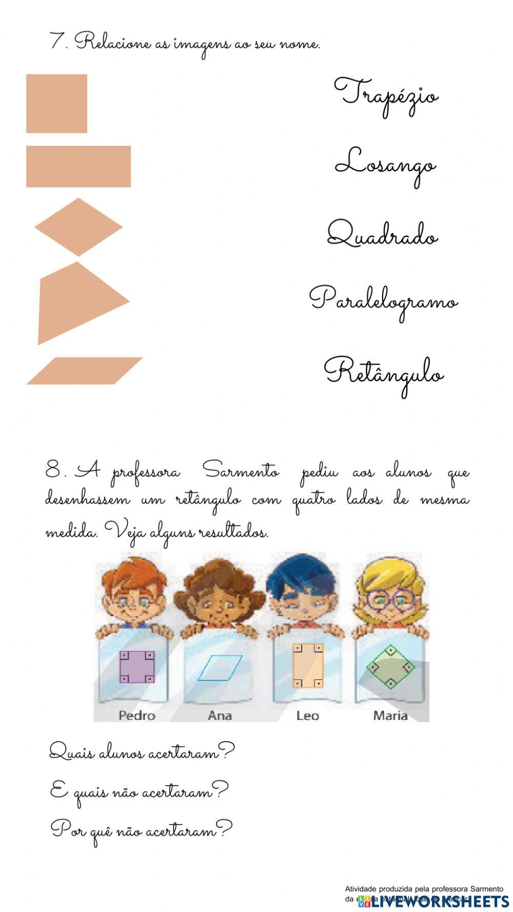 Triângulos e Quadriláteros