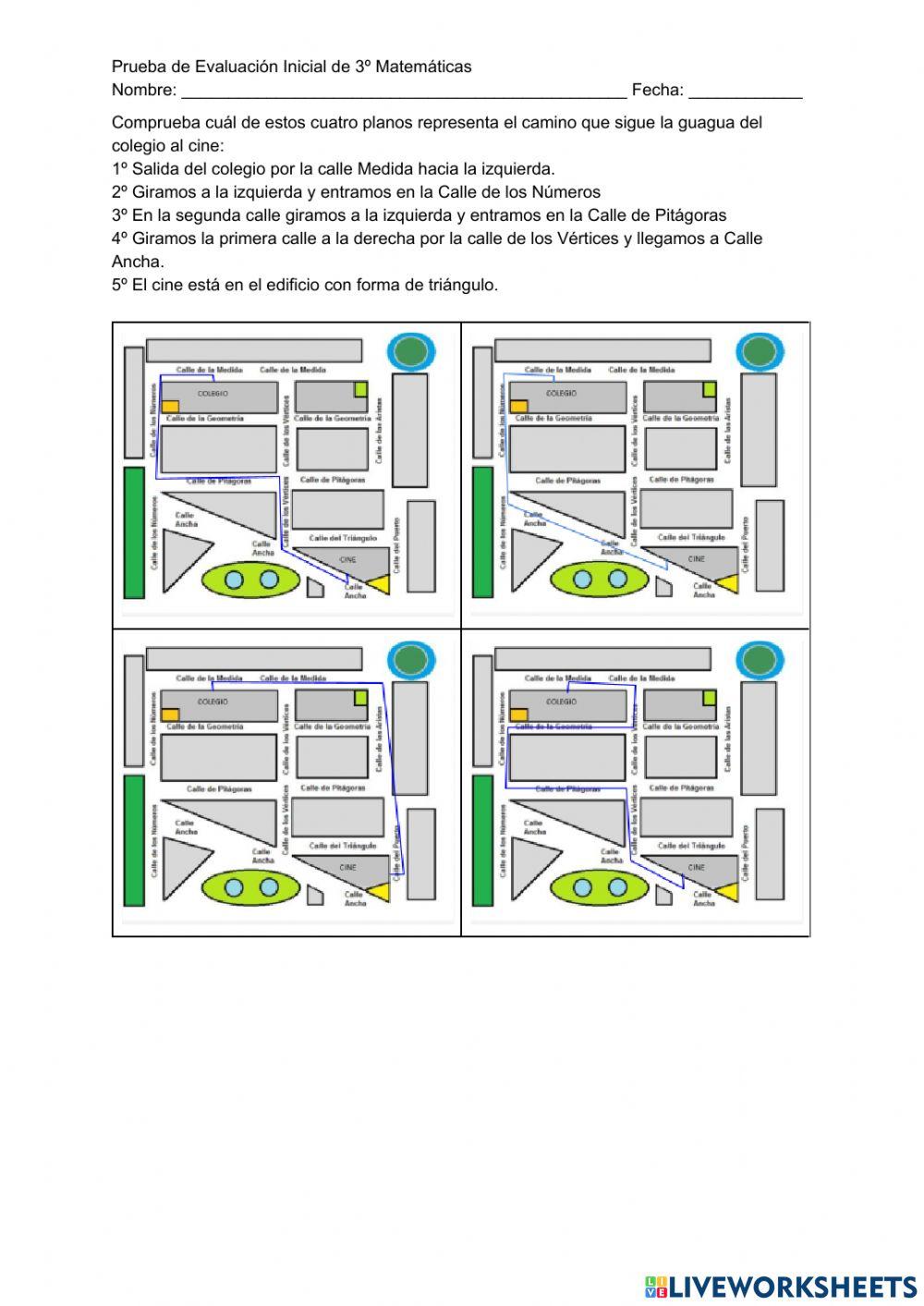 Evaluación Inicial 3º Primaria
