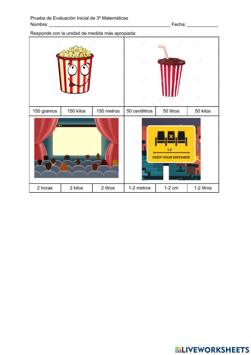 Evaluación Inicial 3º Primaria