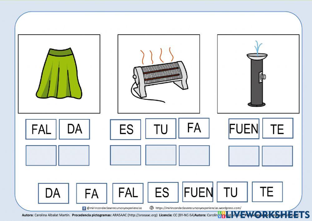 Falda, Fuente, Estufa