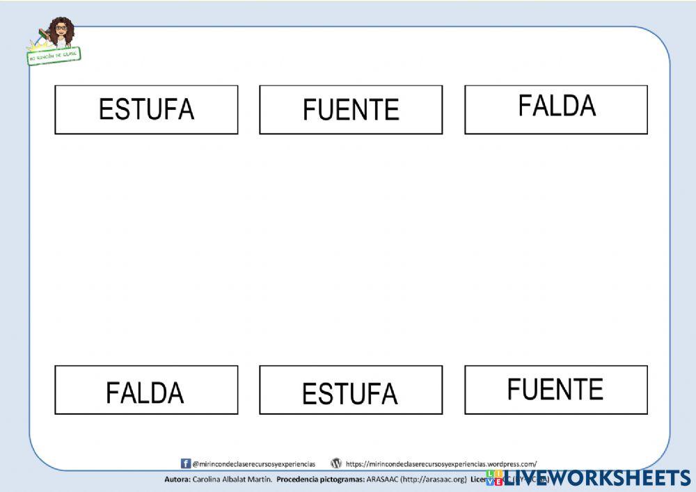 Falda, Fuente, Estufa