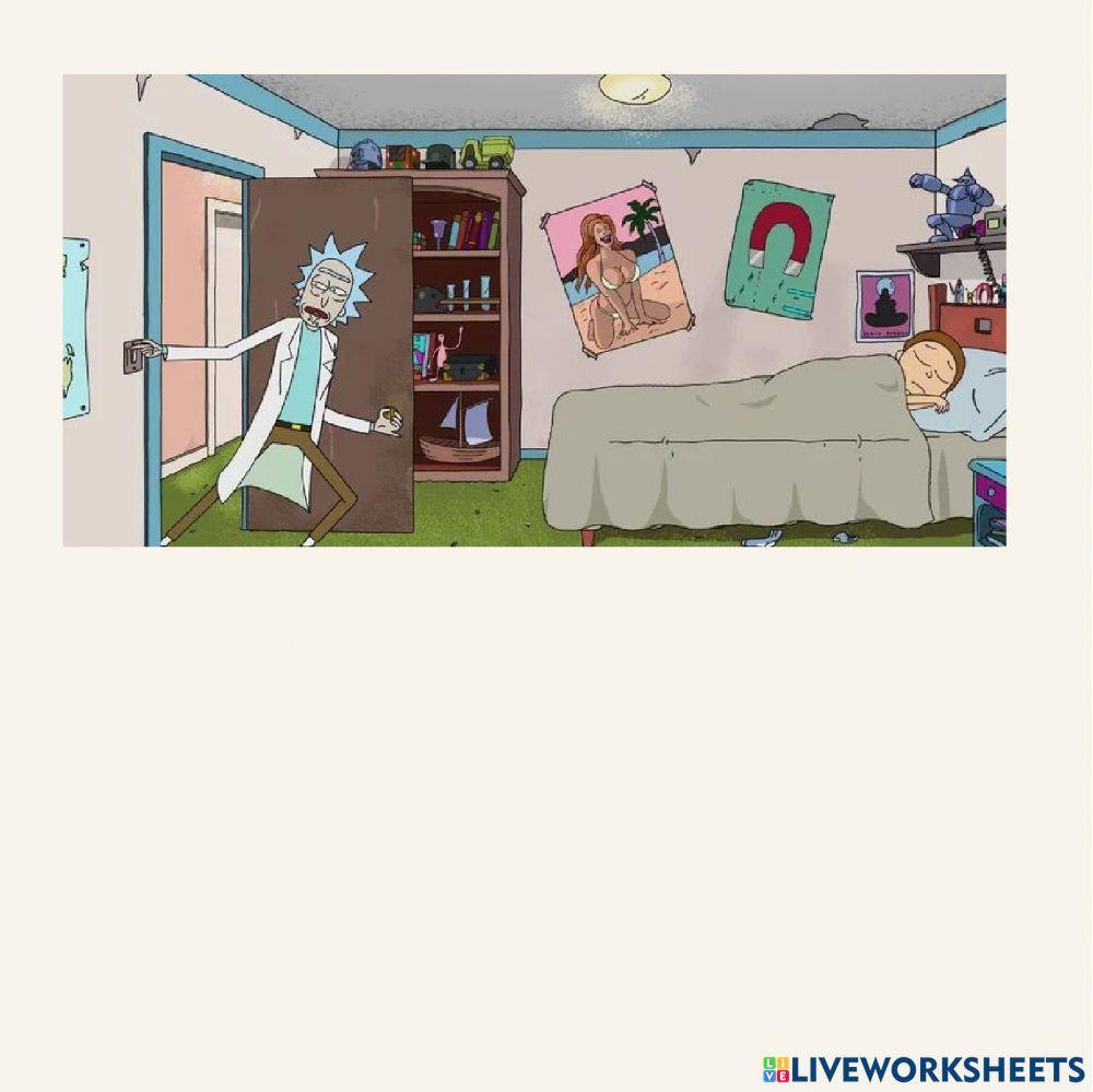 When i entered the room...