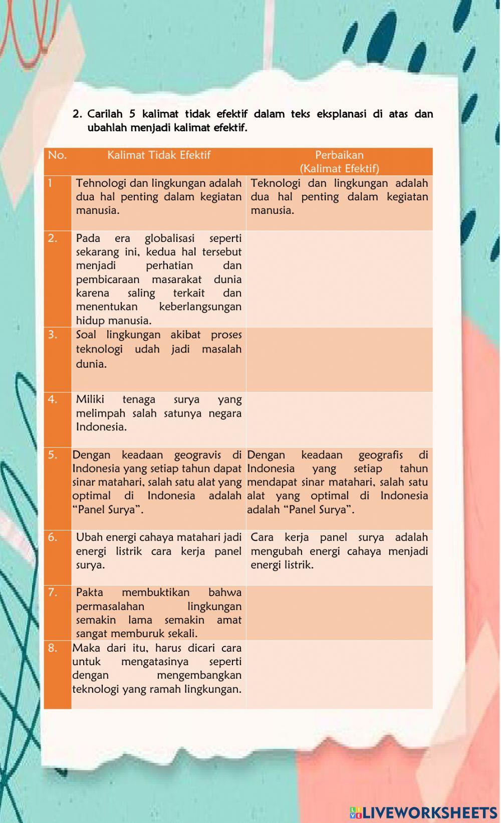 Bahasa Indonesia Kelas 6 Tema 4 Subtema 3