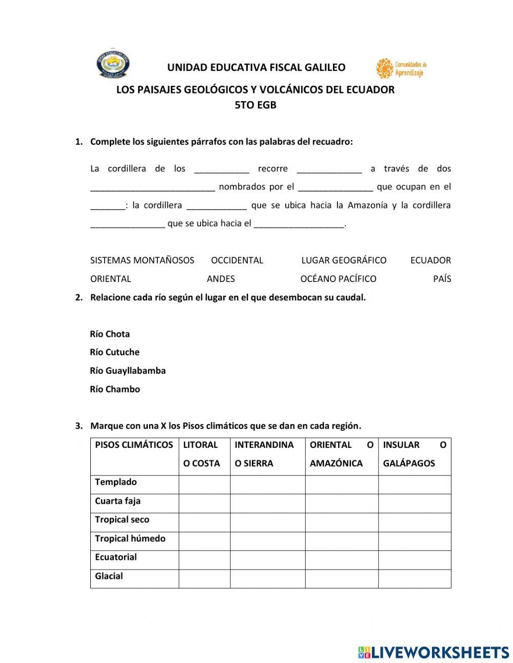 estudios sociales 5to