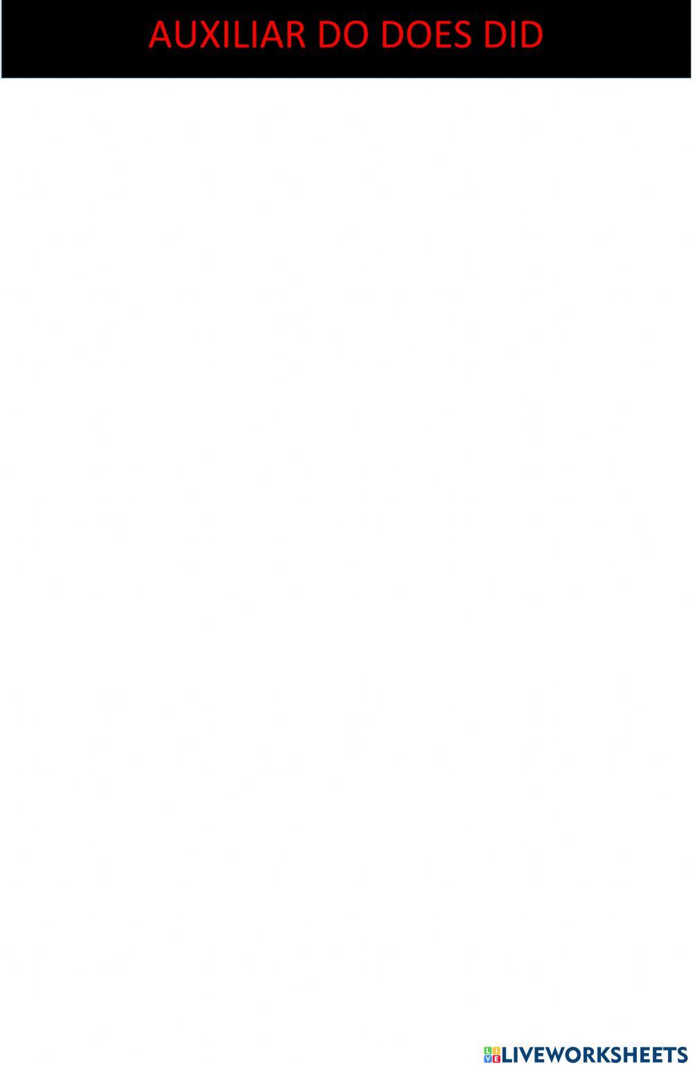 AUXILIARES DO DOES DID