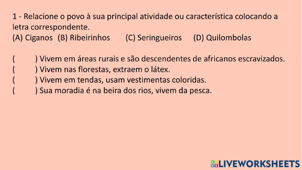 Comunidades brasileiras tradicionais