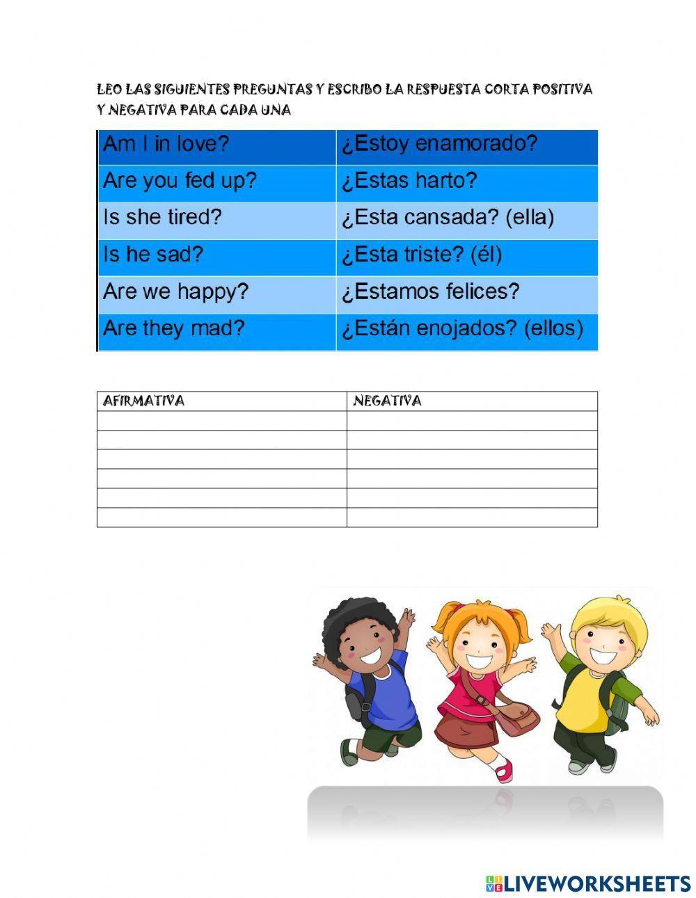 Oraciones interrogativa