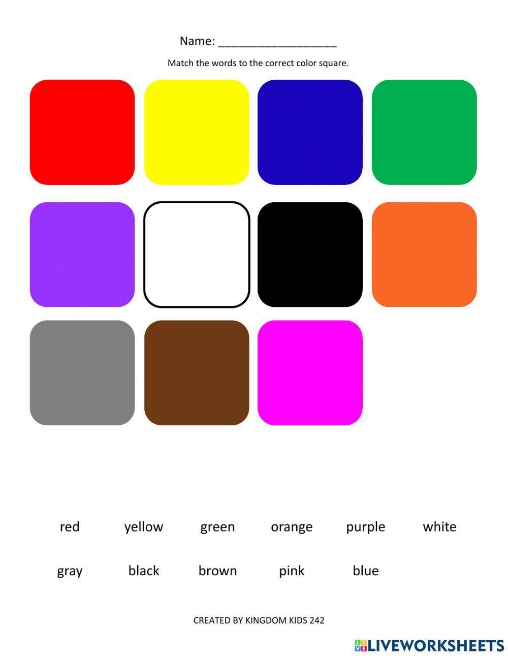 Sight Words: Color Words