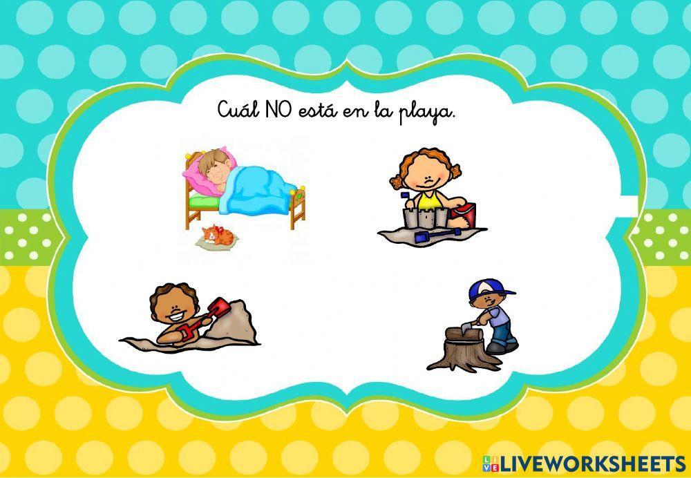 Comprensión de frases afirmativas y negativas