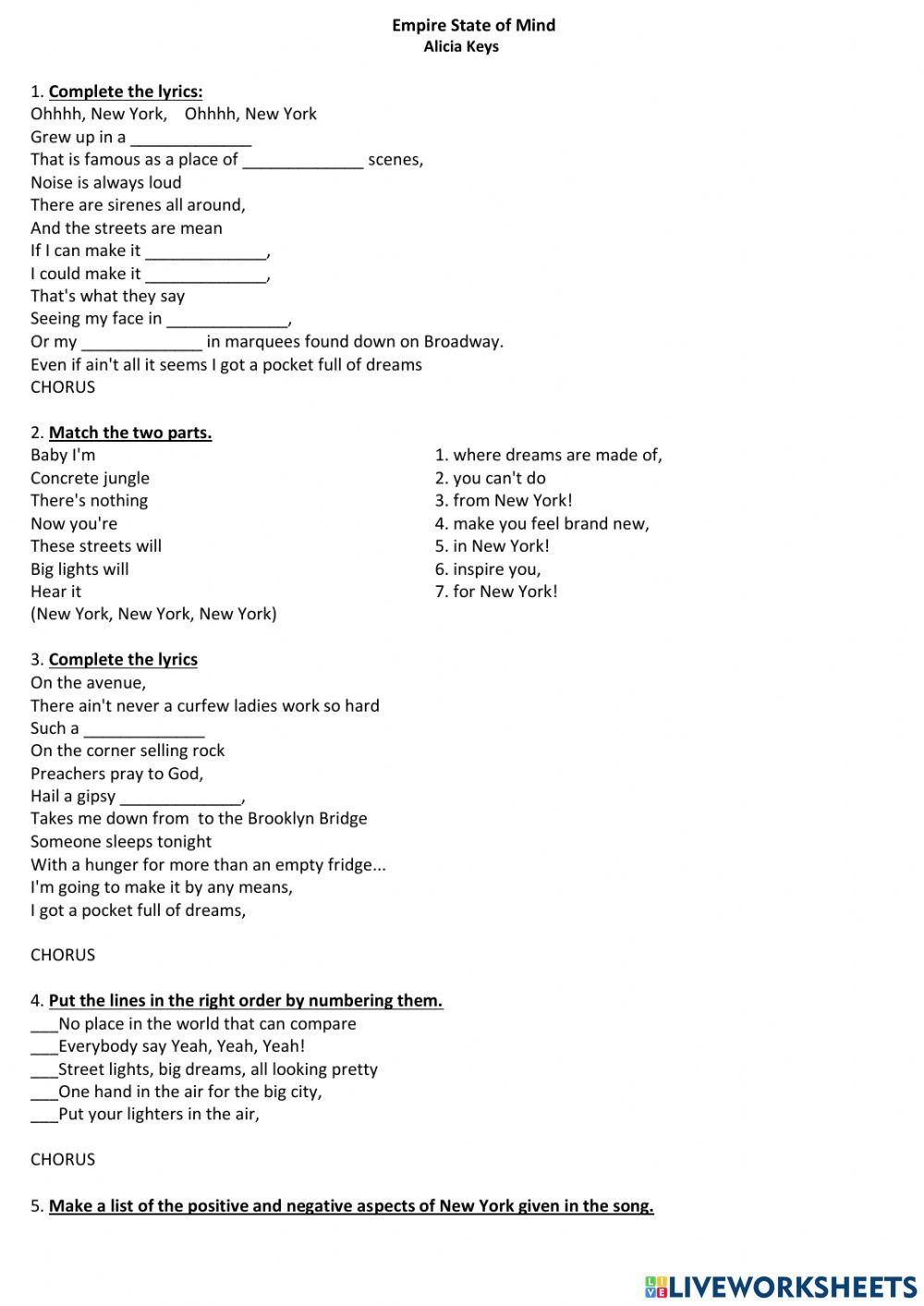 Empire State of Mind (Part II) - Alicia Keys