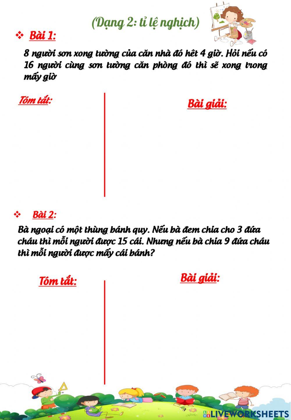 T4-bt tỉ lệ nghịch