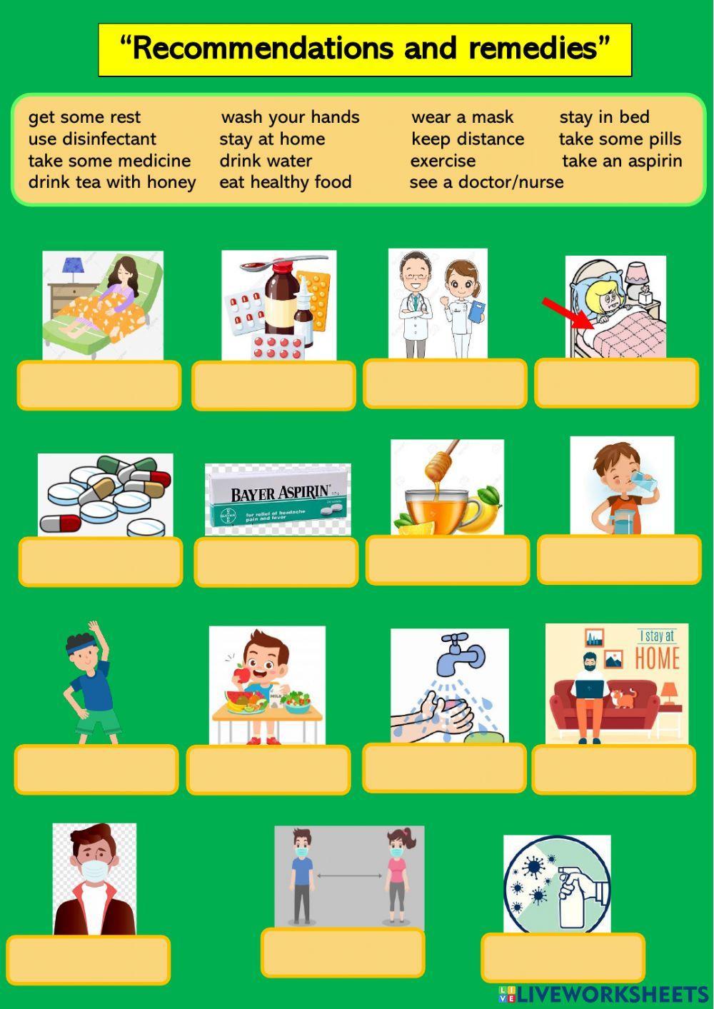 Recommendations and remedies