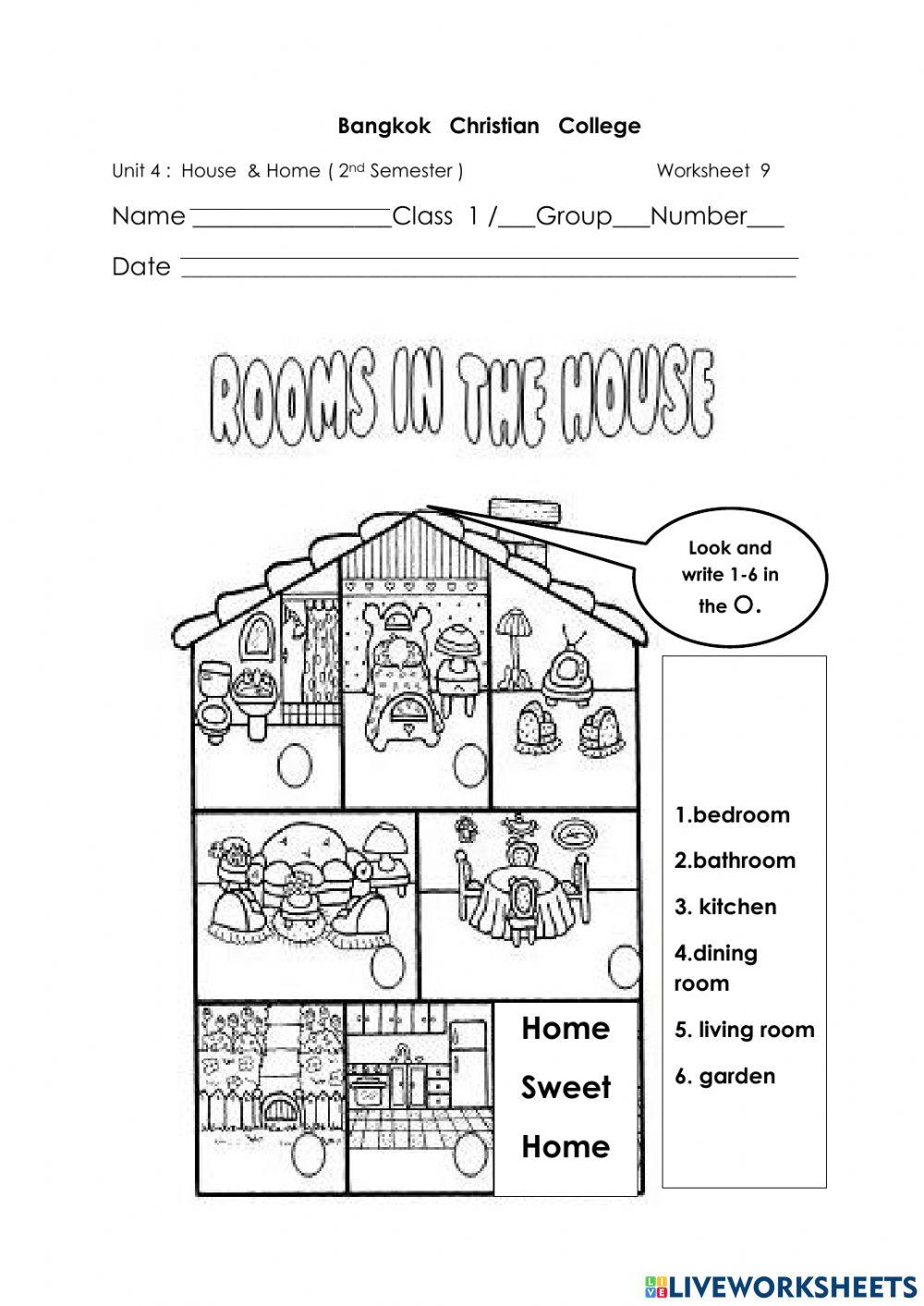 WS 9 Rooms in the house