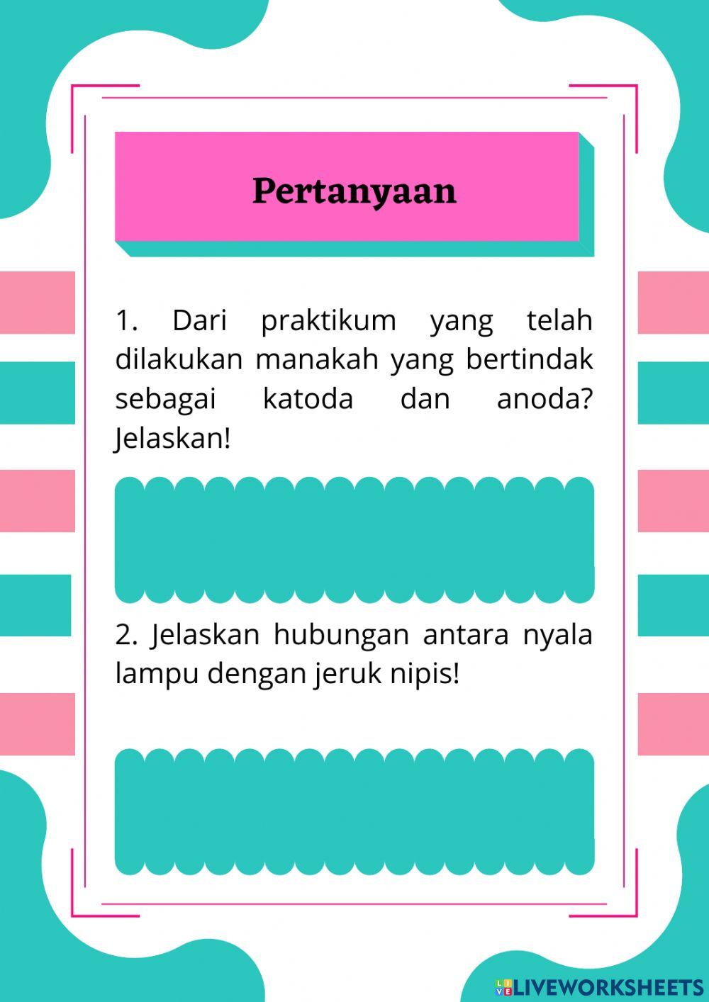 Sel Volta pada Jeruk Nipis