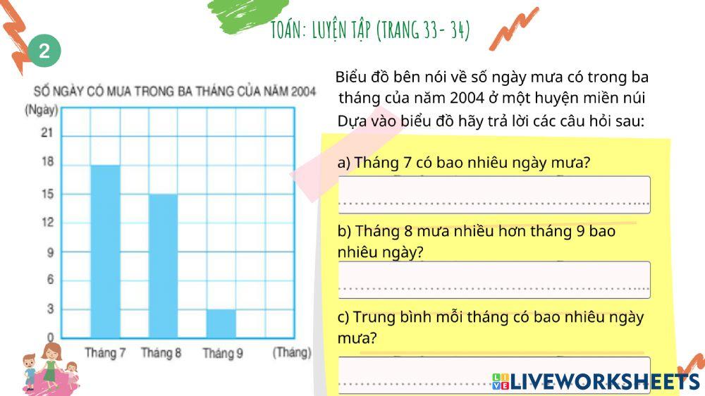 Toán : Luyện tập trang 33-34