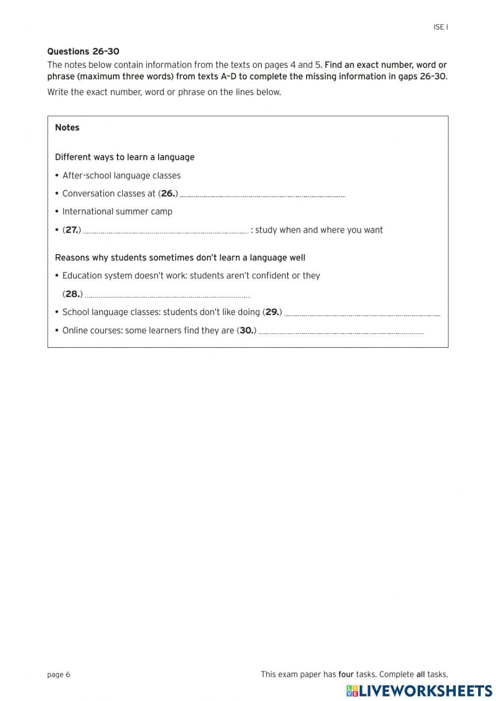 Trinity ise 1 sample 6
