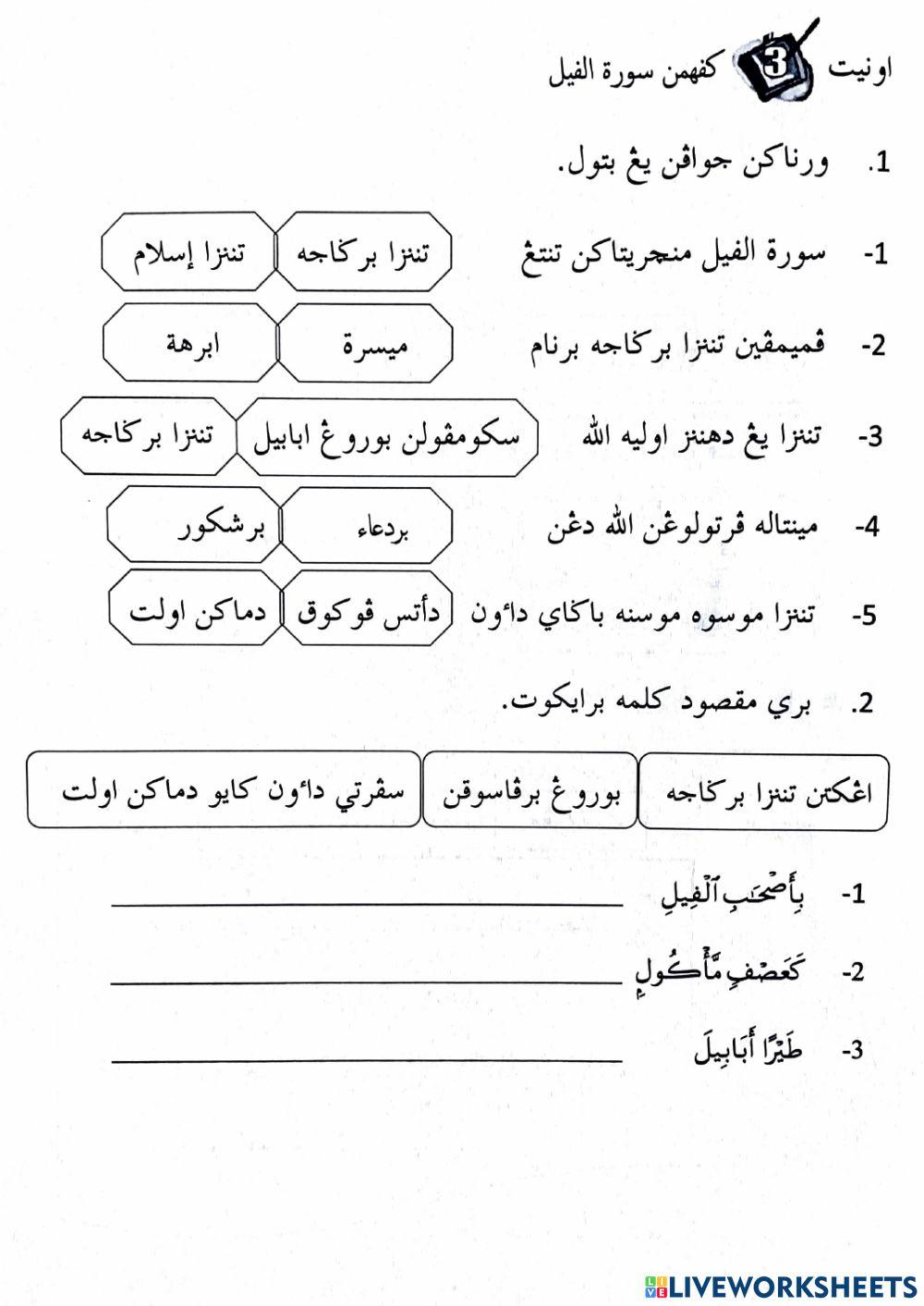 Kefahaman surah al--fiil