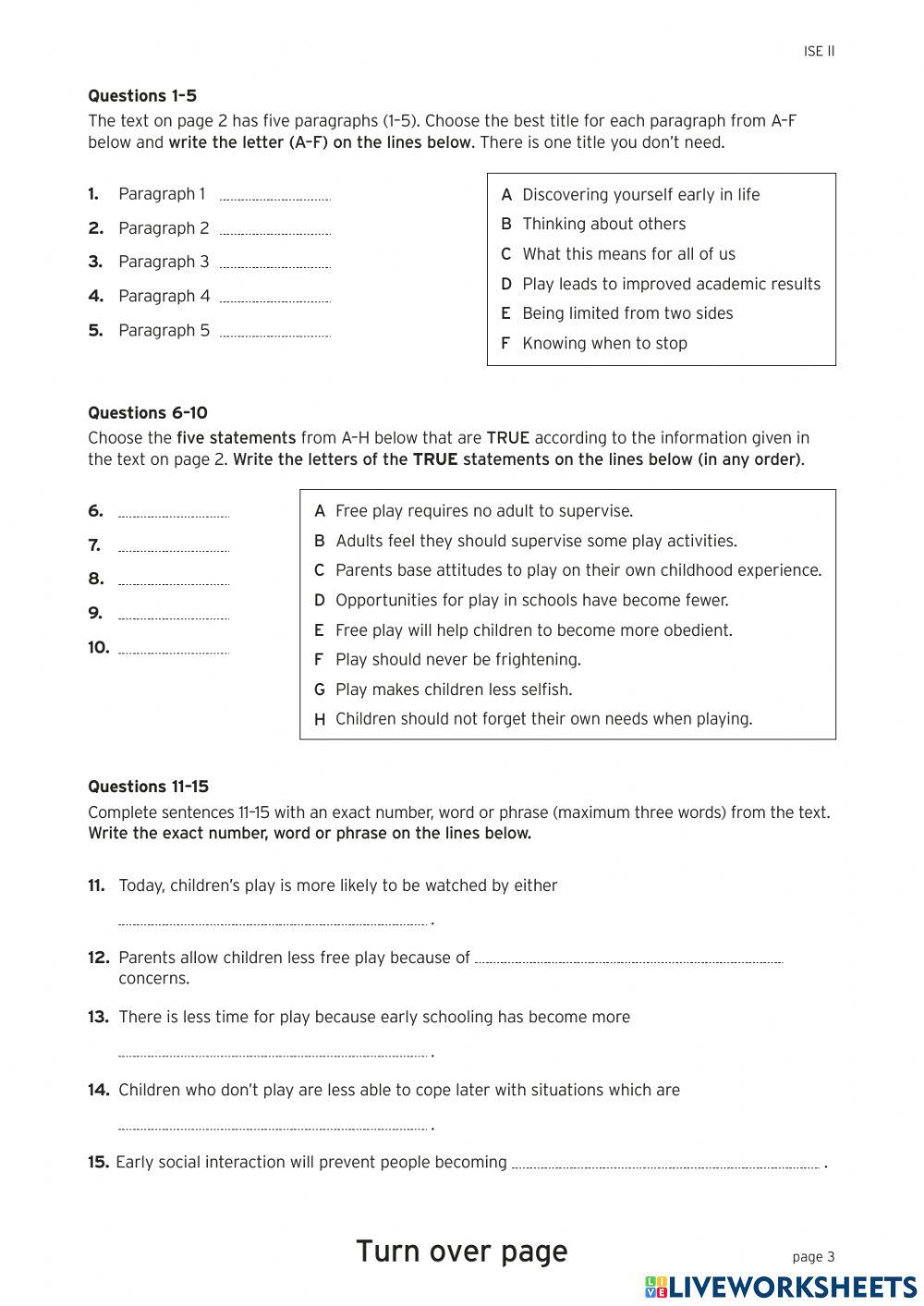 Trinity ise 2 sample 4