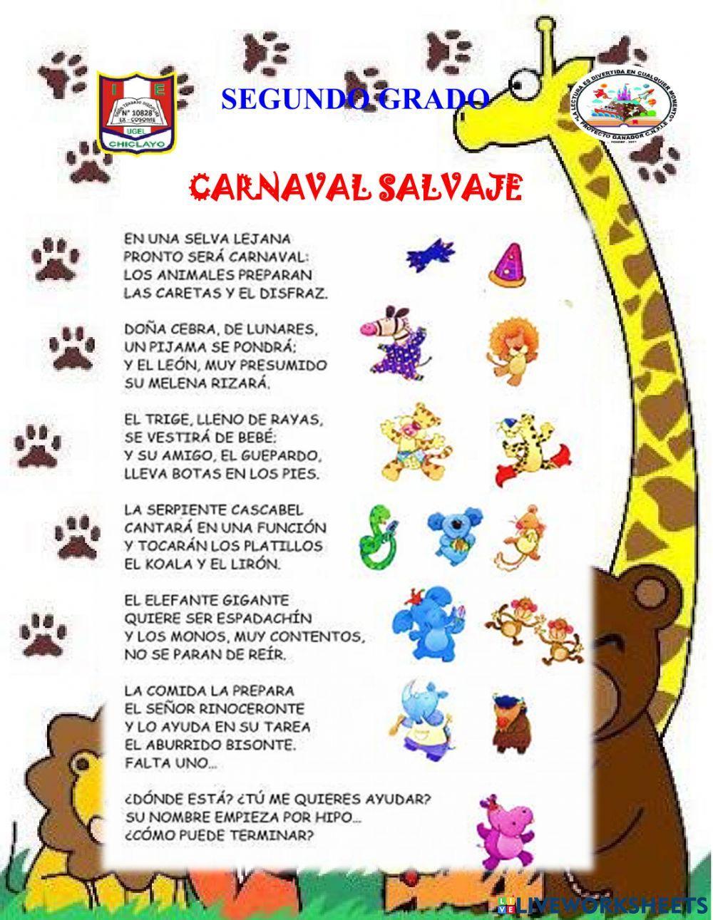 Poesía:- carnaval salvaje-