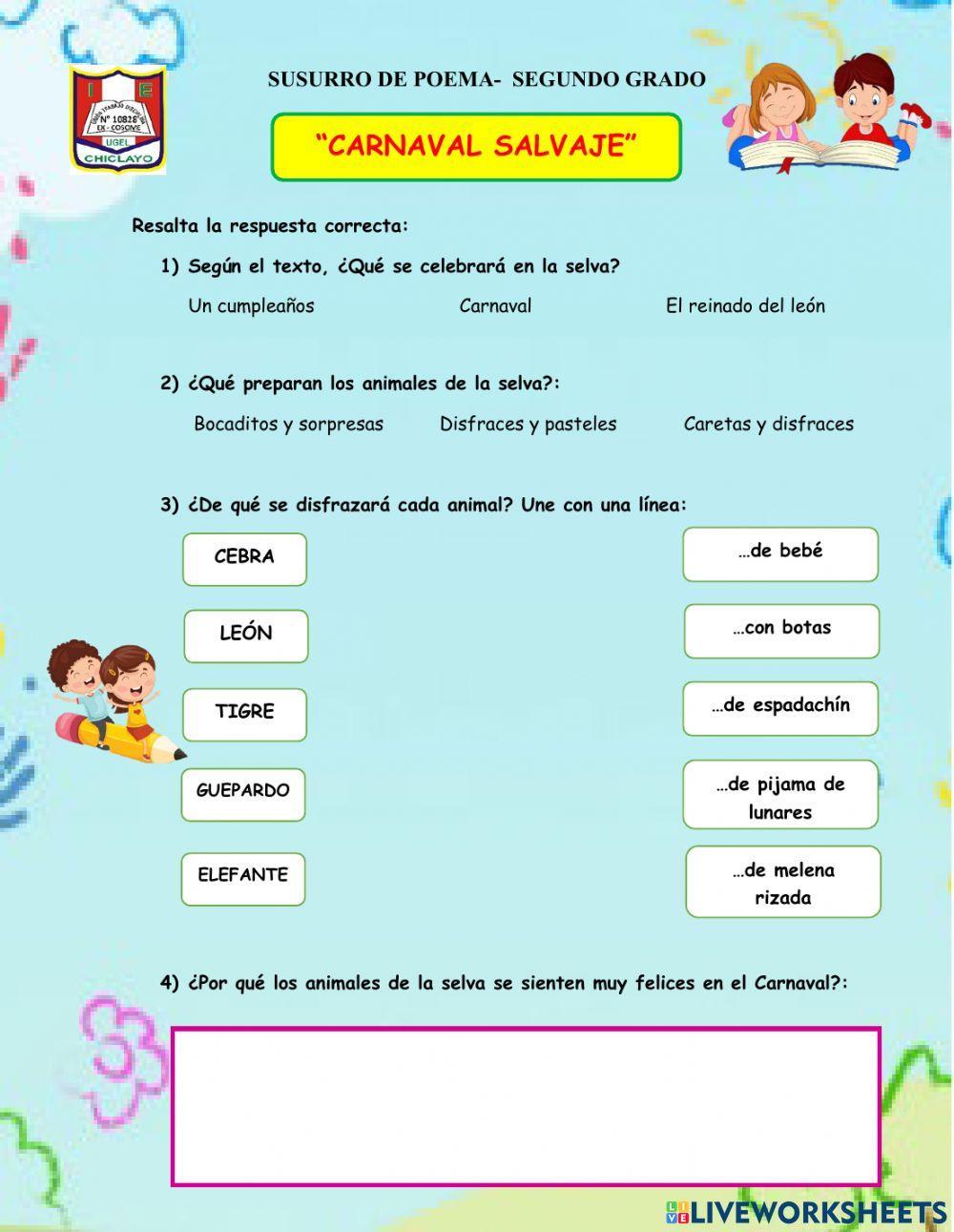 Poesía:- carnaval salvaje-