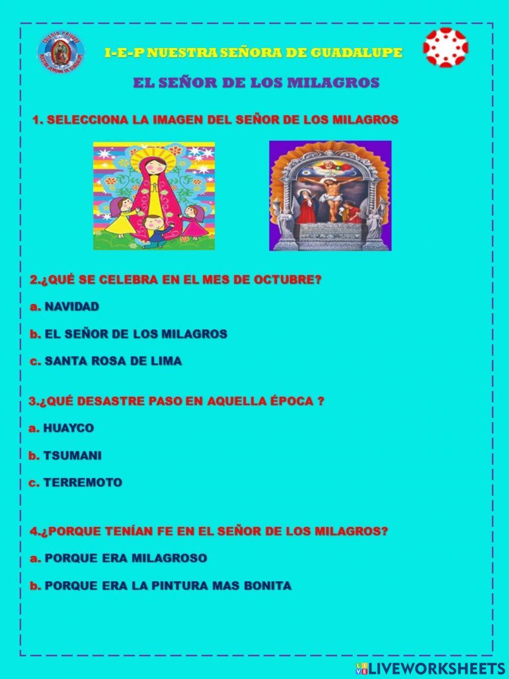 El señor de los milagros El señor de los milagros