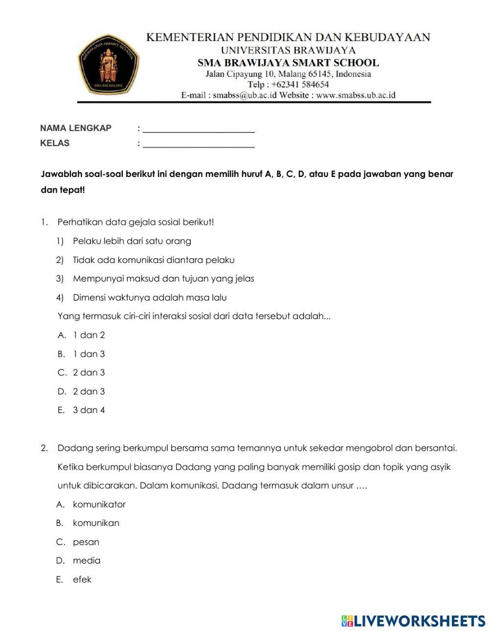 KD 3.2 Individu, Kelompok, Hubungan Sosial