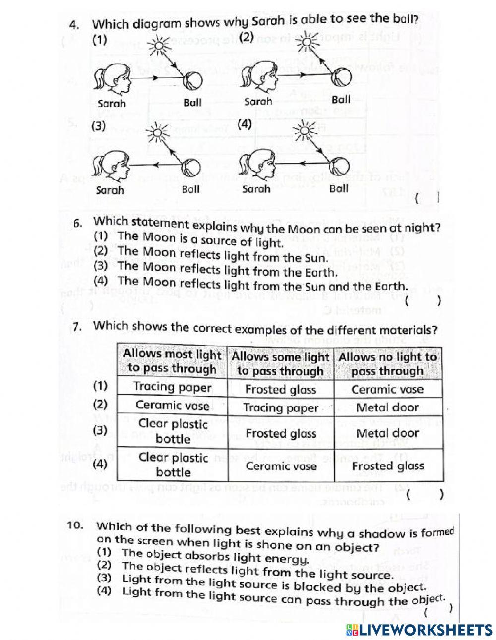 Chapter 3. Light and shadow