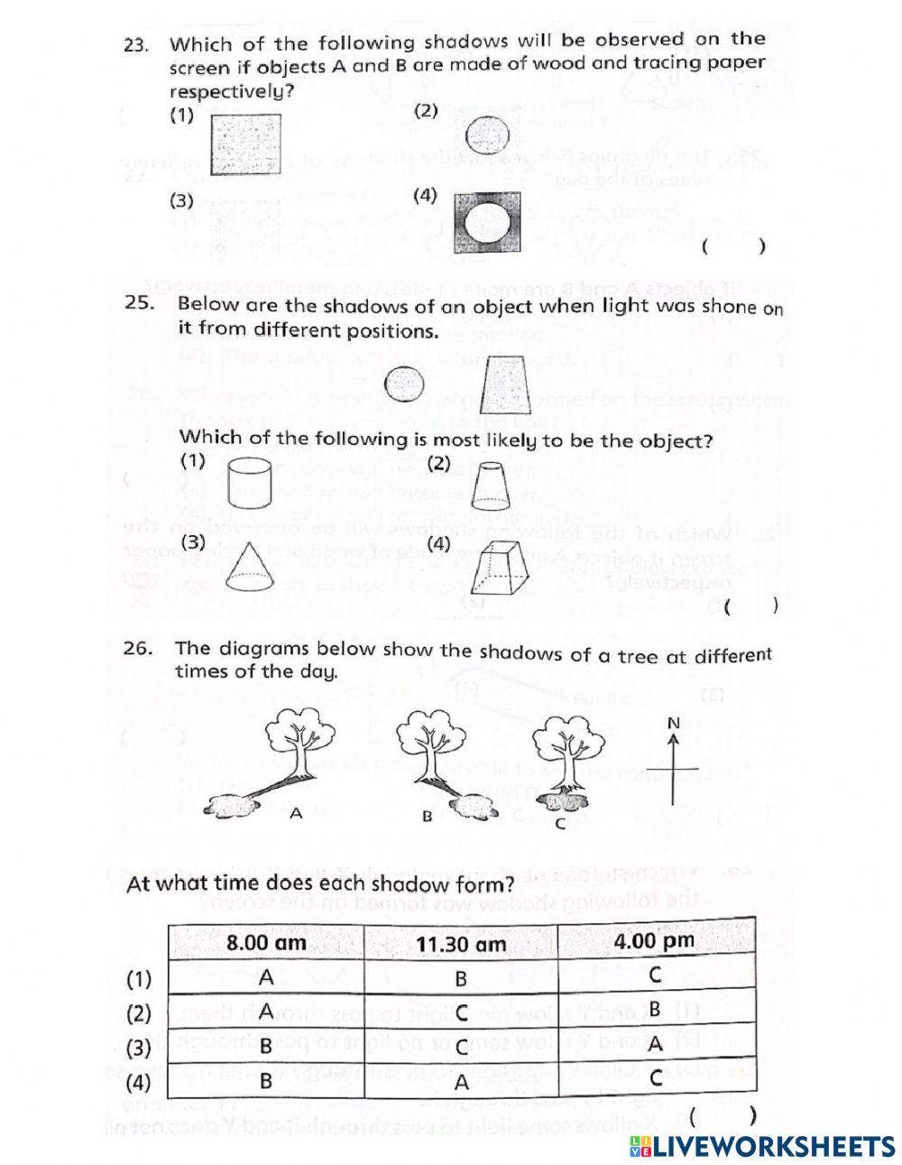Chapter 3. Light and shadow