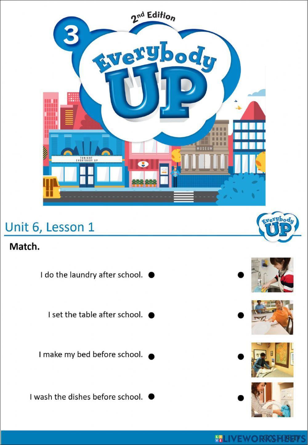 Everybody Up 3 - Unit 6 - Lesson 1+2 | LiveWorksheets