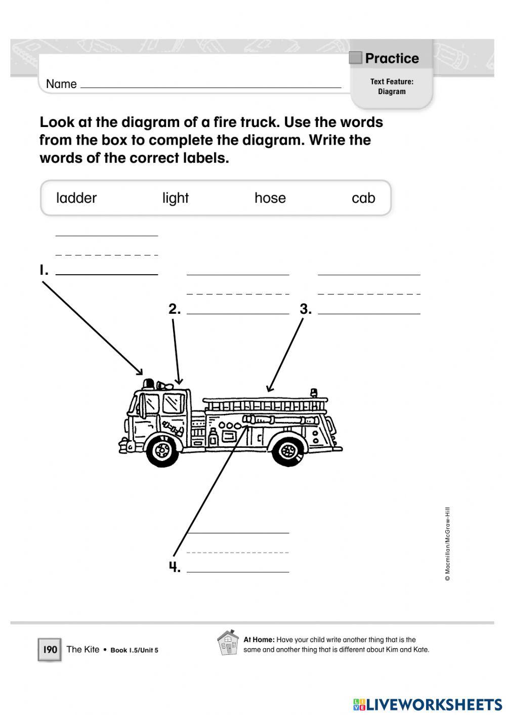 Text Features - Label worksheet | Live Worksheets