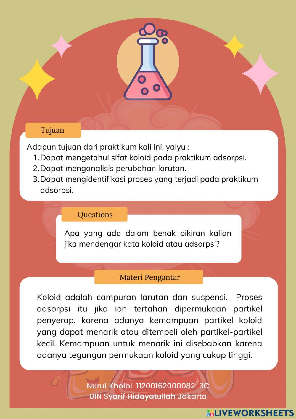 Praktikum Sifat Koloid Sederhana