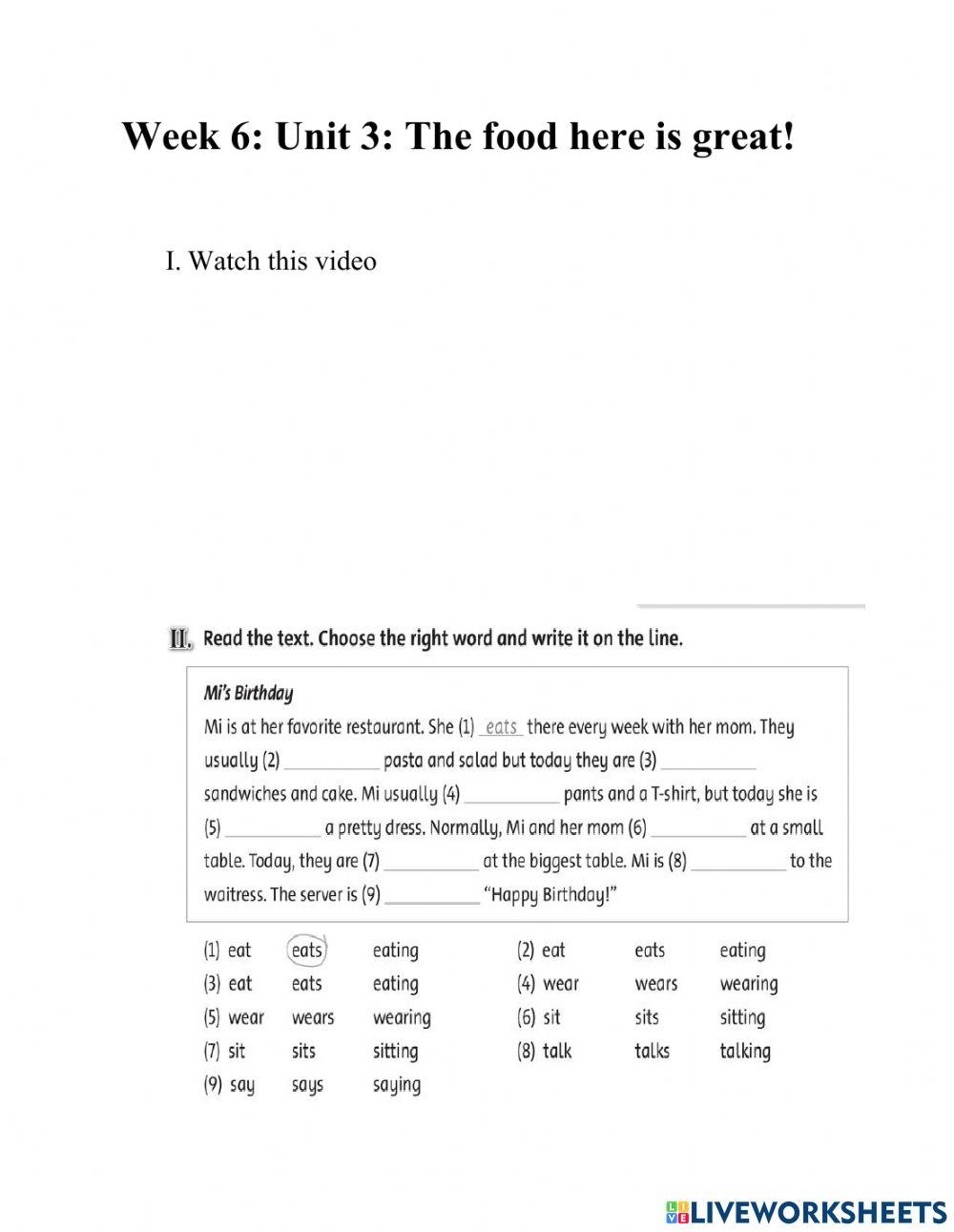 Family and friends 5- Unit 3