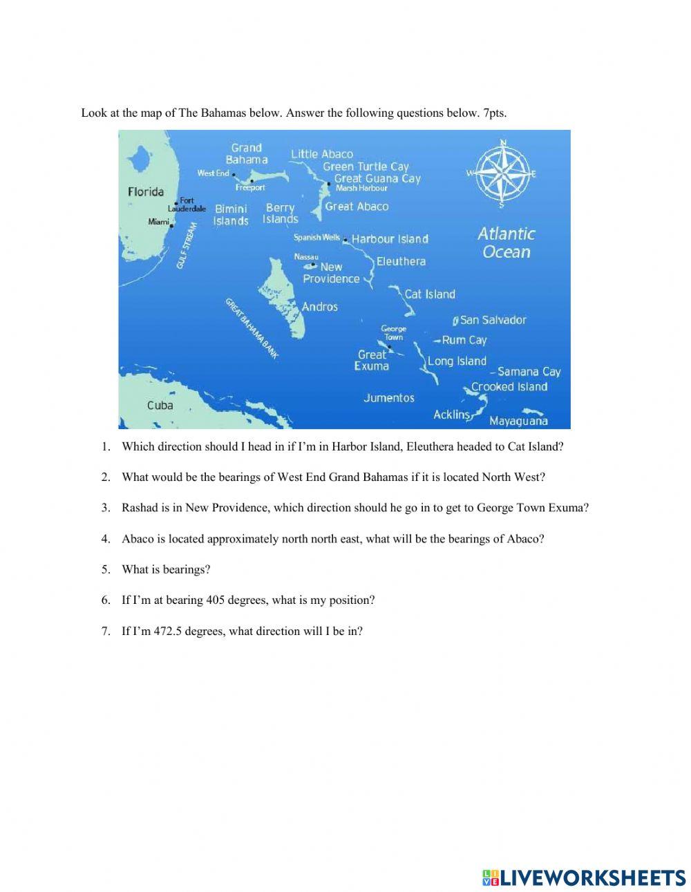 Bearings and Compass Direction
