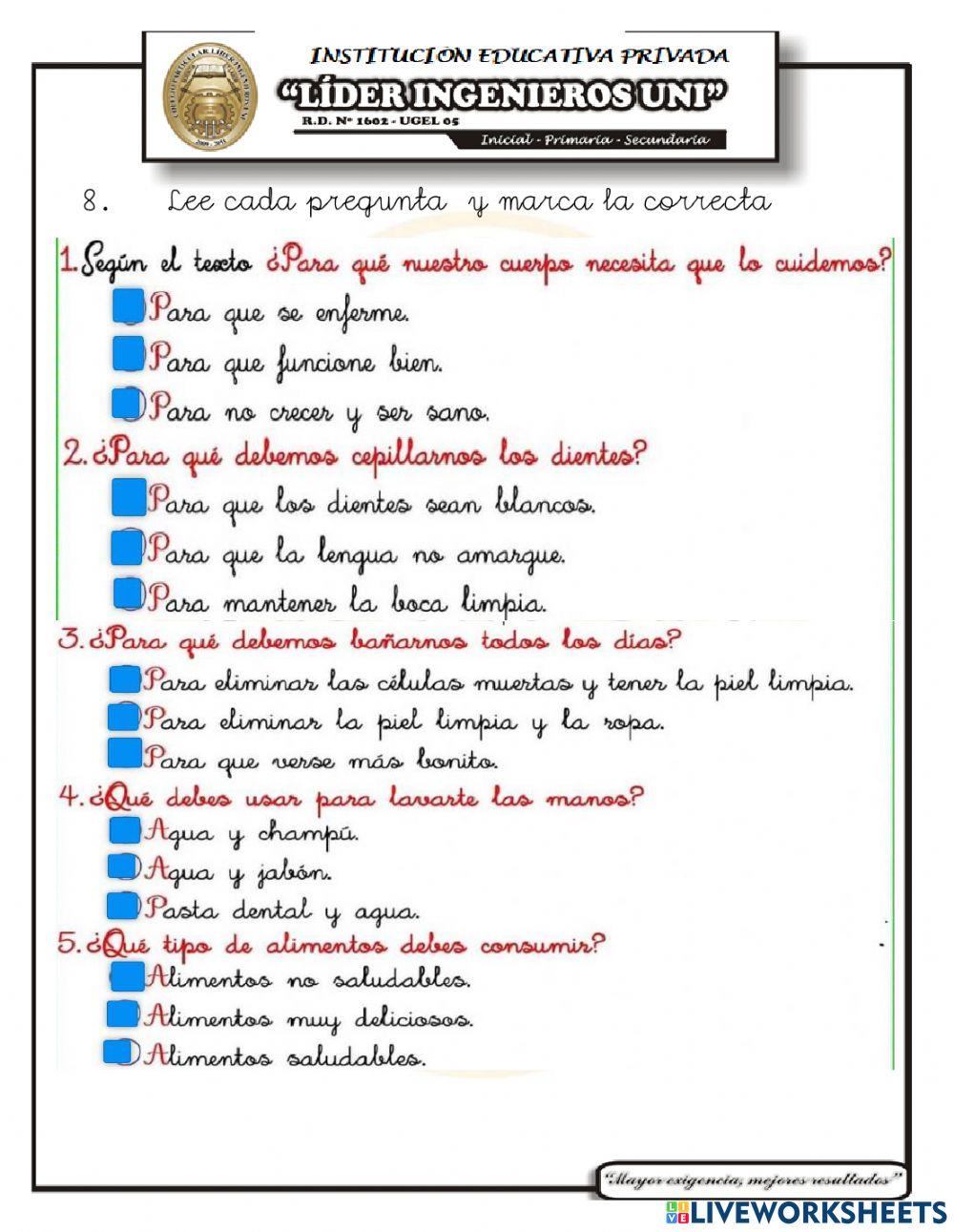 Examen mesual v unidad raz. verbal Examen mesual v unidad raz. verbal