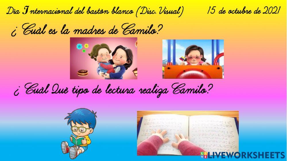 Día Internacional del bastón blanco (Disc. Visual) 15 de octubre de 2021