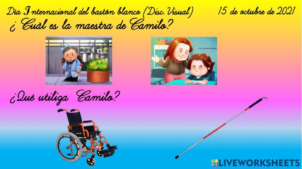Día Internacional del bastón blanco (Disc. Visual) 15 de octubre de 2021