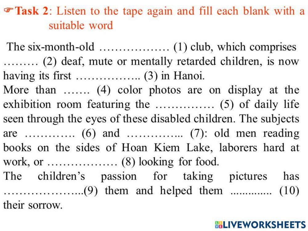 Unit 4. English 10. Listening. Task 2