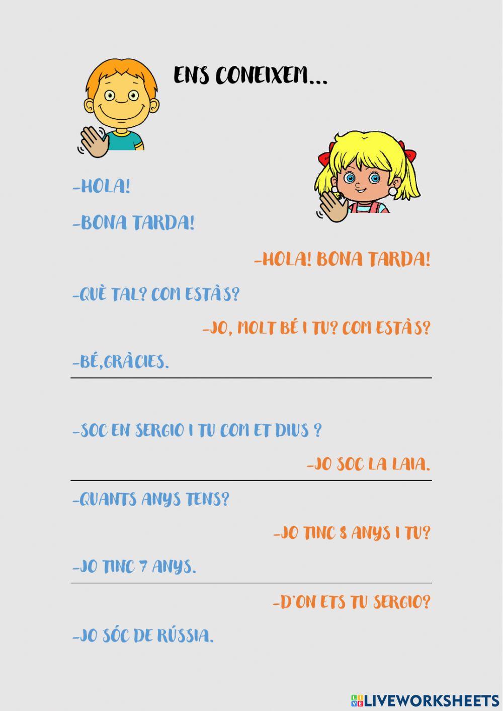 Ens coneixem. Part I