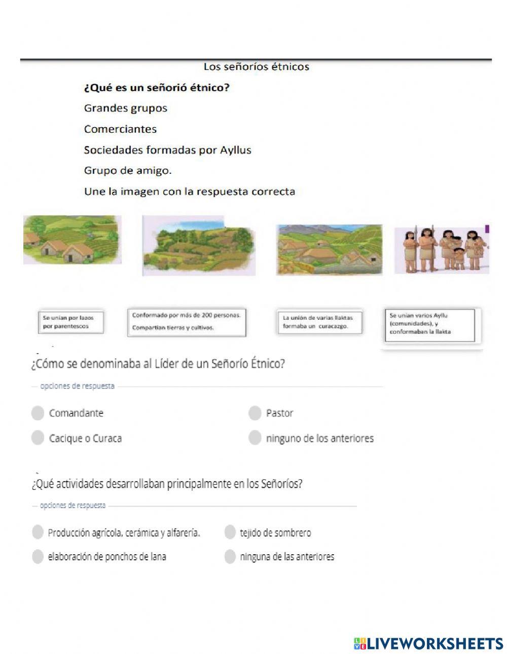 Los señoríos étnicos