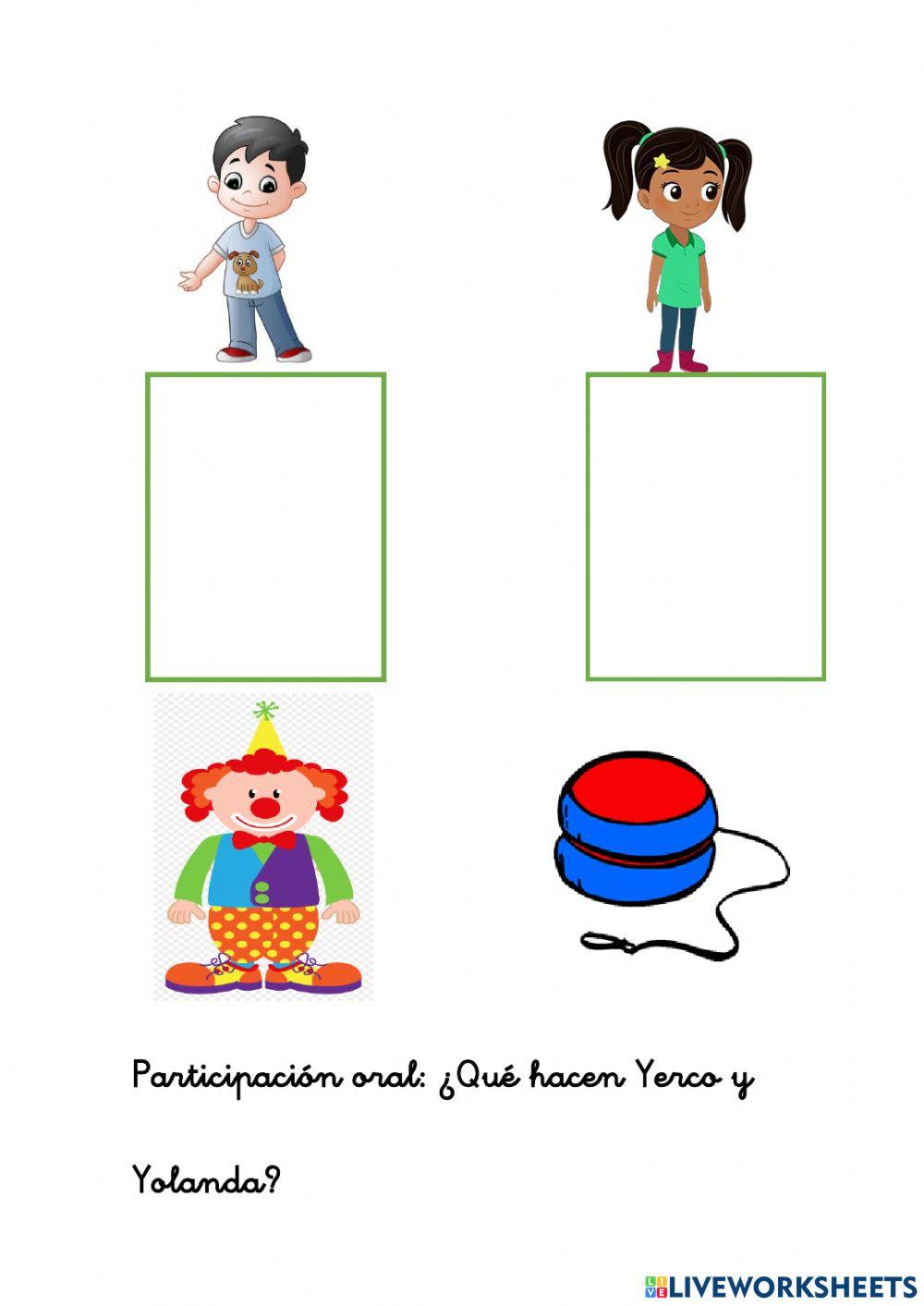 Comprensión de lectura con la letra -Y-