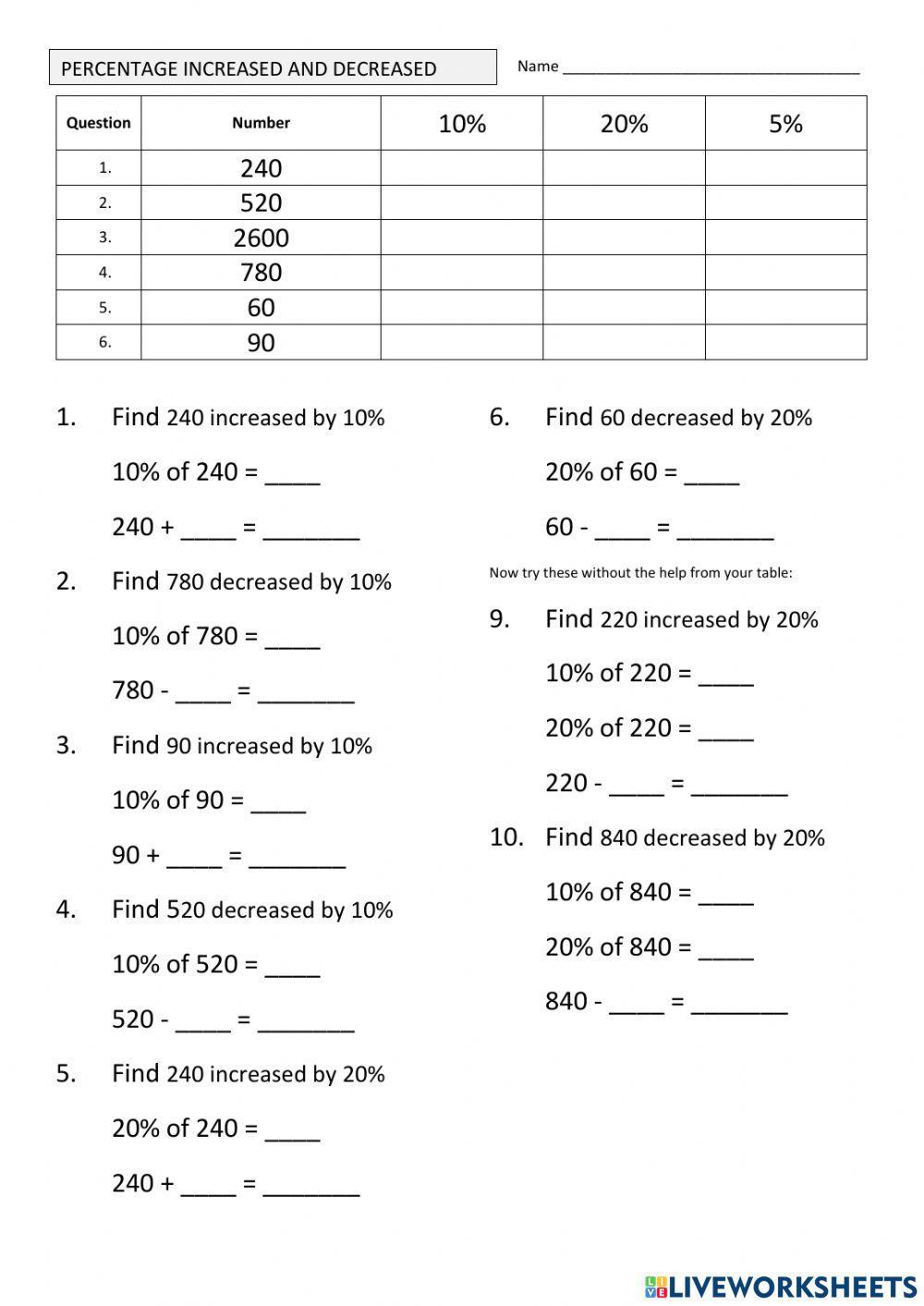 increased-and-decreased-percentage-and-percentage-change-worksheet-live-worksheets