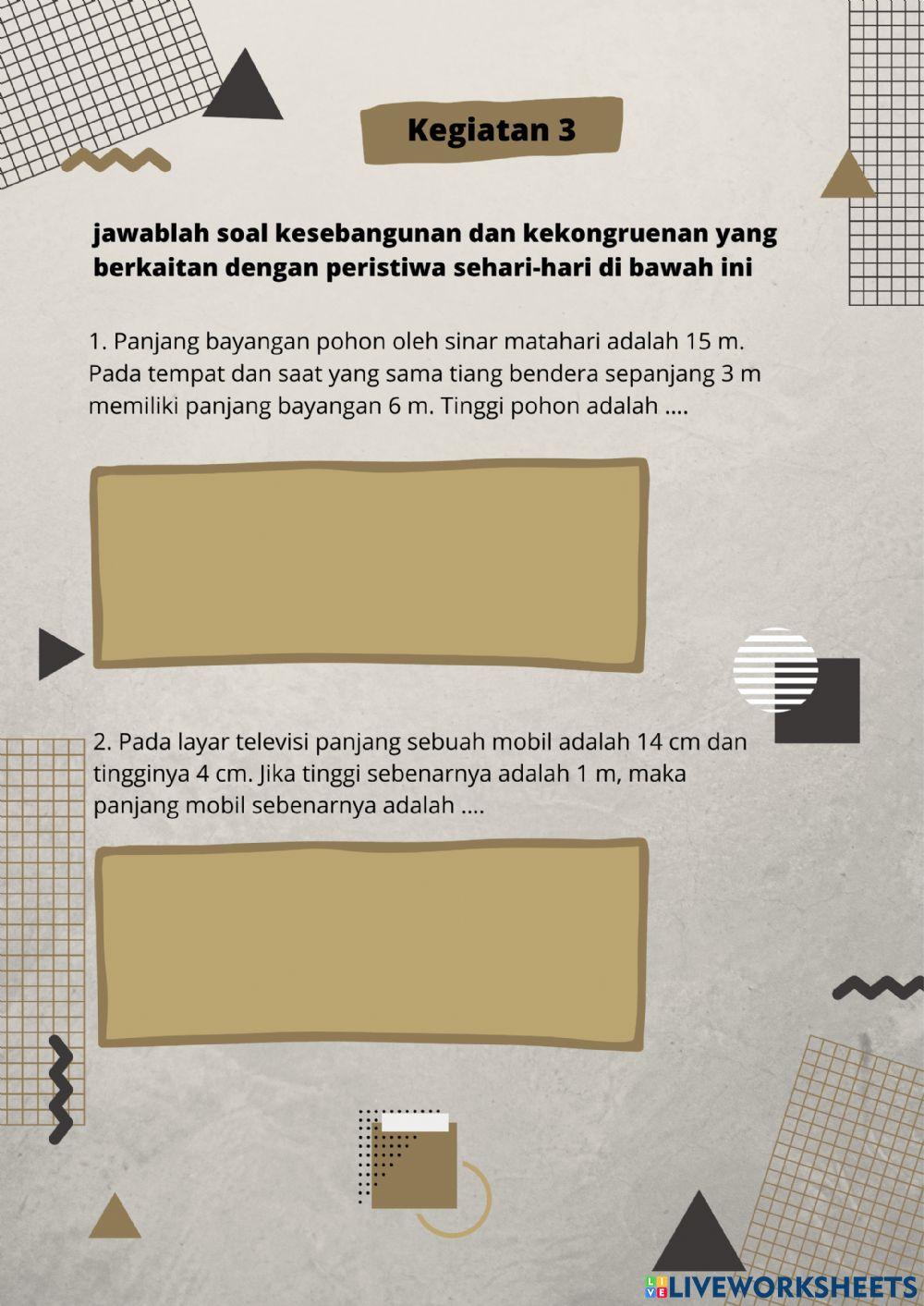 LKPD Kesebangunan dan Kekongruenan