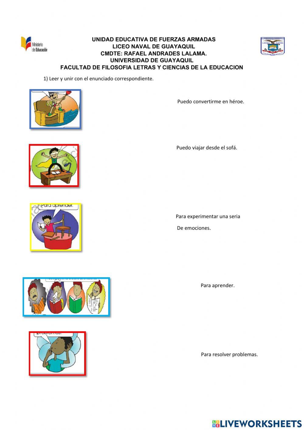 Muchas razones para que leer y escribir.