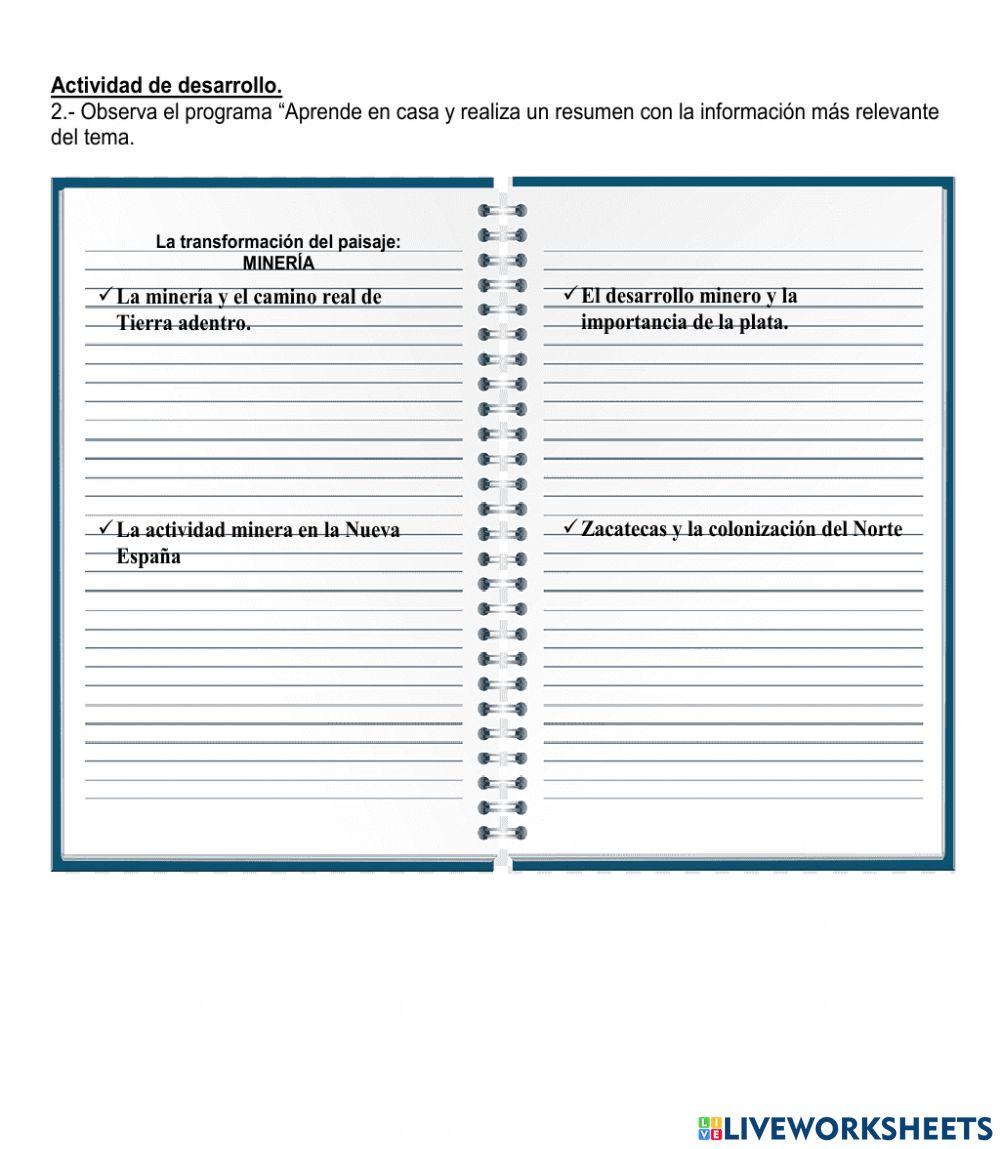 La transformación del paisaje: MINERÍA